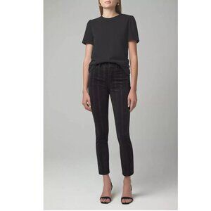 Citizens of Humanity Olivia High Rise Slim Corduroy Pants in Cosmic Gray